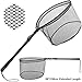 PLUSINNO Fishing Net Fish Landing Net, Foldable Collapsible Telescopic Pole Handle, Durable Nylon Material Mesh, Safe Fish Catching or Releasing(59
