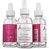 Aurora Cure 100% PURE HYALURONIC ACID Serum, ANTI WRINKLE, Professional Strength, Best Selling, Natural, Anti Aging Facial Moisturizer For Your Skin
