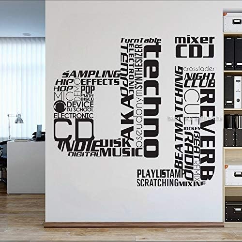 Zhuziji Dj Wall Art Music Sticker Vinilo Hipster Decoracion Del