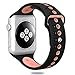 Valband Apple Watch Band 38mm 42mm, Soft Silicone Sport Band Strap Replacement iWatch Bands for Apple Watch Nike Series 3,Series 2,Series 1 (Black／Pink, 38mm)