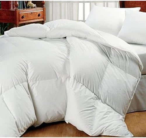 Oversized High Quality Goose Down Alternative Comforter - Fits Pillow Top Beds - Allergy Free! (Queen 92"x 96", White)