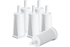 MOLIFAL 6 Pack Replacement Water Filter for Breville Espresso Machine Barista Pro BES878, Barista Touch Bes880, Oracle Touch BES990, Oracle BES980, Dual Boiler BES920 Bambino ClaroSwiss Sage, BES008WHT0NUC1