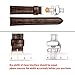 Ritche 22mm Silver Stainless Steel Double Push Button Butterfly Deployment Clasp For Leather Watch band Strap