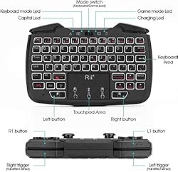 (Backlit Version)Rii RK707 3 in 1 Multifunctional