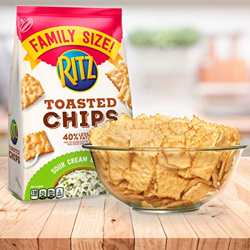 RITZ Toasted Chips Sour Cream and Onion, Family Size, 11.4 oz Pricepulse