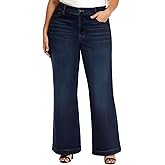 Jessica Simpson Womens True Love Trouser Wide Leg Jean Plus