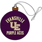 GRAPHICS & MORE University of Evansville Purple Aces Logo Wood Christmas Tree Holiday Ornament