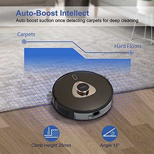 Coredy L900 Robot Vacuum, Robotic Vacuum Cleaner and Mop with LIDAR