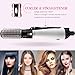 JUHALL 1300W Hair Dryer & Volumizer, 2-in-1 Hot Air Brush Styler and Dryer With 360° Rotatable Cord Auto Shutoff for Hair Styling & Frizz Control White