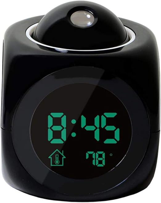 HEY Reloj LED de Proyección Nocturna Snooze Niños Reloj ...