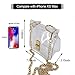 Yocatech Clear Crossbody Purse NFL Stadium Approved Transparent Bag with Turn Lock Closure Chain Shoulder Bag (Black)