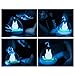 ONEVER Kids Night Light Micro Landscape Led Night Lamp USB Charing Touch Sensor Led Baby Nursery Night Lamp for Children (Blue)