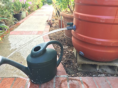 Rain Barrel Essential Kit with 3/4" PVC Ball Valve Spigot and Drain Valve Plug For Rain Barrels, Water Tanks, Aquariums, Tubs, Pools