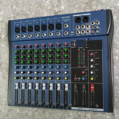Smartlove1P CT8 8 Channel Professional Stereo Mixer Live USB Studio Audio Sound Console Network Anchor Device Vocal Effect Processor - Thumbnail 4