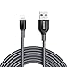 Anker Powerline+ Lightning Cable (10ft) Durable and Fast Charging Cable [Double Braided Nylon], MFi Certified for iPhone X / 8/8 Plus / 7/7 Plus / 6/6 Plus / 5s / iPad and More (Gray) primary