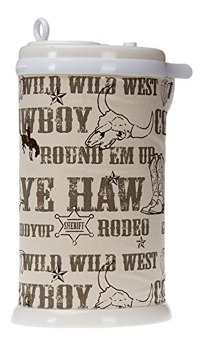 Glenna Jean Ubbi Diaper Pail Cover, Carson Text