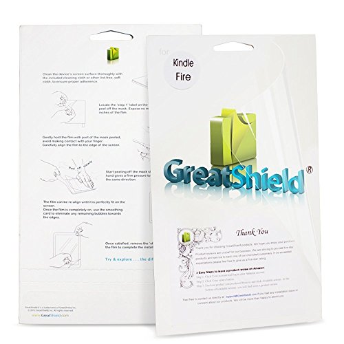 GreatShield Ultra Anti-Glare (Matte) Clear Screen Protector Film for Amazon Kindle Fire, 3 Pack (does not fit Kindle Fire HD)