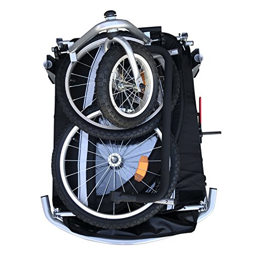 Booyah Strollers MB Child Baby Bike Bicycle Trailer and Stroller II (Black) (Black)