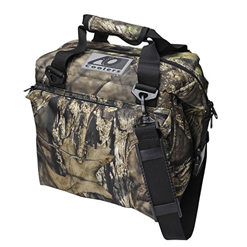 AO Coolers Deluxe Canvas Soft Cooler with High-Density Insulation, Mossy Oak, 12-Can