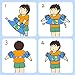 Toddler Floaties, Swim Vest for Boys and Girls Age 2-6 Years Old, 30-50 Pounds Children Water Wings Arm Floaties in Puddle/Sea/Pool/Beach