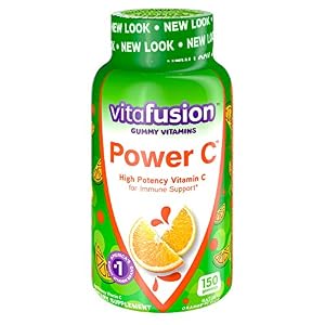 Vitafusion Power C Gummy Immune Support* with vitamin C, Delicious Orange Flavor, 150ct (50 day supply), from America’s Number One Gummy Vitamin Brand