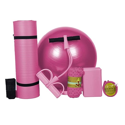 YCLOTH Kit de Gimnasio en casa, Yoga, Esterilla de Yoga para ...
