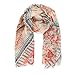 Scarf for Women Lightweight Floral Flower Scarves for Spring Fall Shawl Wrap (SS01)