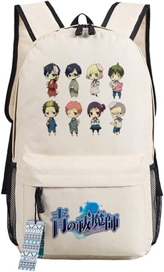 MOYOOE Anime Blue Exorcist Ao No Exorcist Okumura Rin Cosplay Backpack Unsiex Laptop Bag Mochila 3