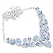 925 Silver Plated Natural Moonstone Necklace For Women, White Stone June Birthstone Necklace Jewelry Mother'S Day Gifts For Mom Wife