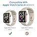 JETech Screen Protector Compatible with Apple Watch SE 3/2/1 (2025/2022/2020) / Series 6 5 4 40mm, TPU HD Clear Full Coverage Film, 3-Pack