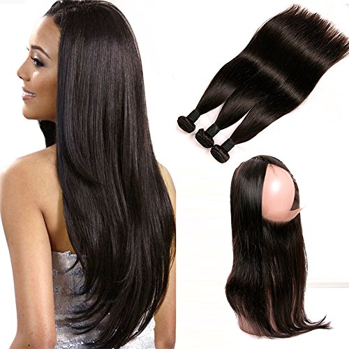 Daimer Lace Frontal Closure Brazilian Straight Hair Ear To Ear 3