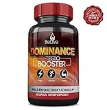 Dominance Testosterone Booster for Men - Libido, Performance, Muscle Mass Growth & Alpha Energy | 100% Natural – Tribulus Terrestris, Maca, L-Arginine, Ginseng Blend. 60 Cap. Made in USA