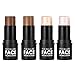 Focallure 4pcs 4 Colors Highlighting Pen Makeup Stick Concealer Powder Contour Palette Cosmetic Tool