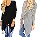 Hengzhi Women's Tassel Cardigan Sweater V Neck Outwear Tops knitted loose Poncho
