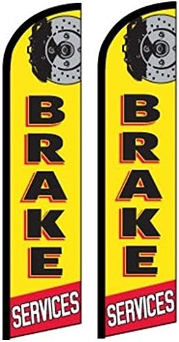 2 Windless, Swooper, Flutter, Feather, Banner Flags BRAKE SERVICES