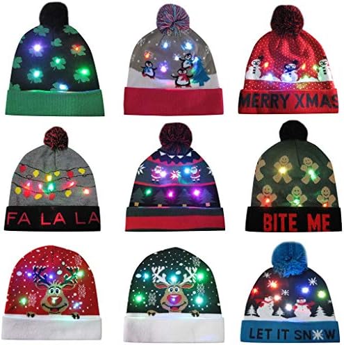Snow Hat, Flashing Christmas Party Hat 
