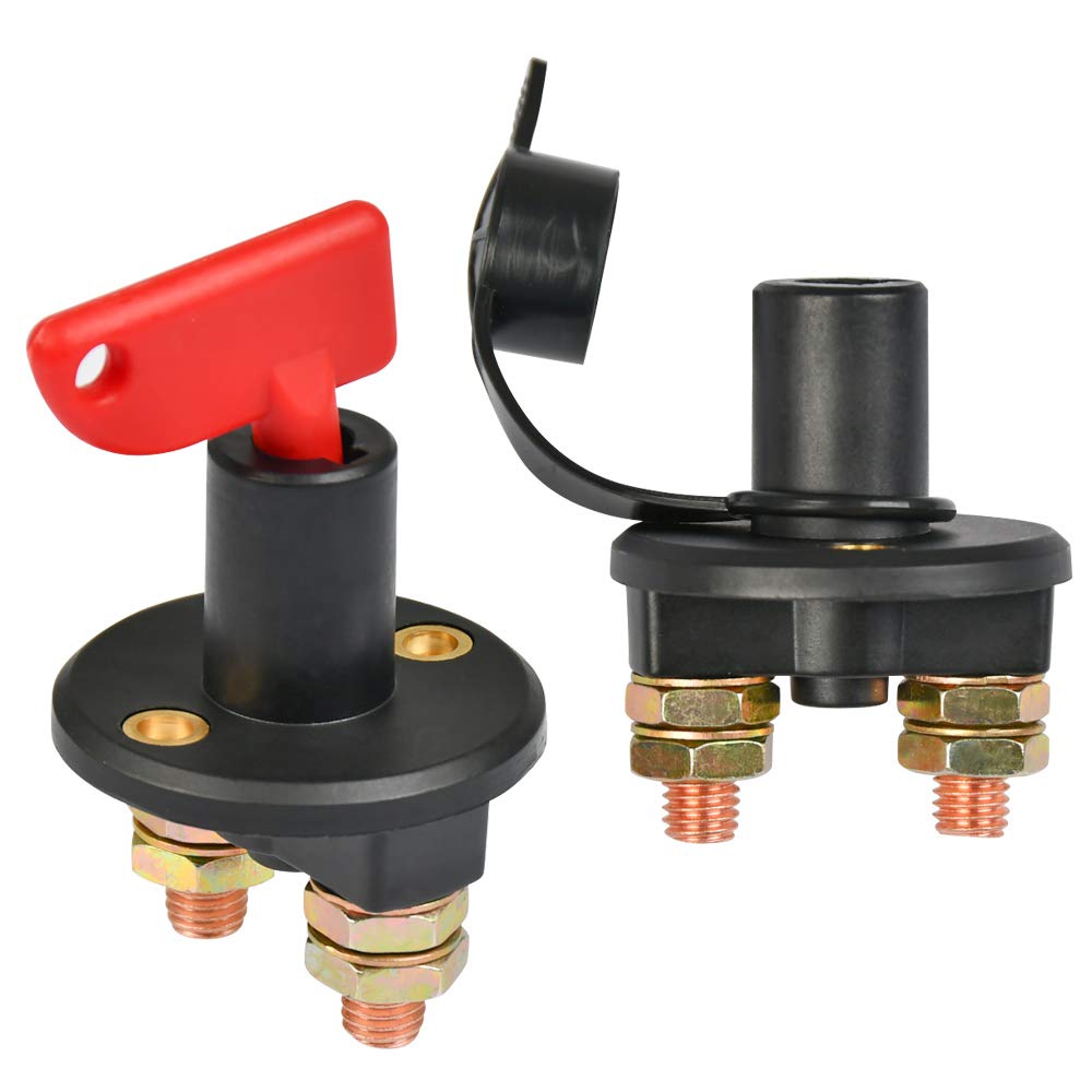 Batterie Stromunterbrecher 2 Polig Inkl Je 2 Schlussel Fur Marine Auto Boot Rv Atv Fahrzeuge Batterietrennschalter Qlouni 12 V 24 V Batterieschalter 2 Pack Batteriehauptschalter Batterieschalter Ersatz Tuning Verschleissteile