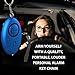 Personal Security Emergency Alarm Keychain Extreme Sound 130db Portable With LED Light For Kids, Little Boys, Girls, Womens, Elderly's,Teenagers , Disabled People,Safety Personal Security (Blue)