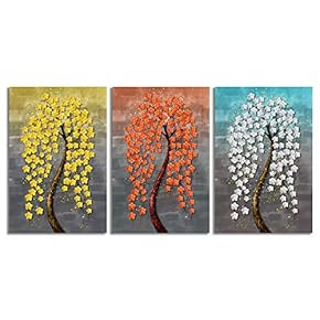 NWT Canvas Wall Art Chinese Lucky Tree Oil...