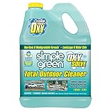 Simple Green Oxy Solve Total Outdoor Pressure Washer Cleaner - Removes Stains from Mold, Mildew & Dirt on Patios, Outdoor Rugs & Furniture - Cleans RVs, Boats & Vehicles - Concentrate 1 Gal.