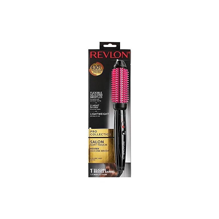Revlon Heated Silicone Styling Brush, 1"