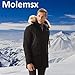 Molemsx Men's Warm Winter Down Jacket Parka Puffer Coat with Hood Faux-Fur Trim XS-3XL