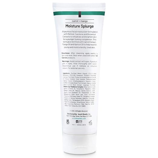 40 carrots retinol rich skin care moisture splurge