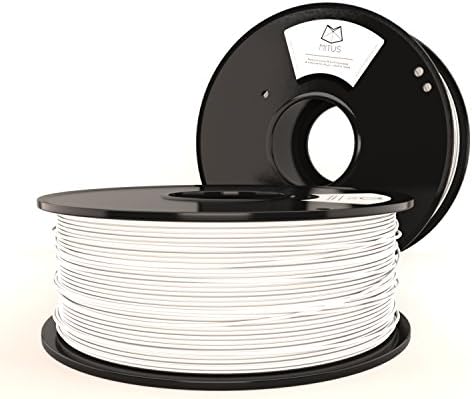 Mitus ABS Plus Grade Filament 1.75mm 1 kg for 3D Printing, Made in the USA, White