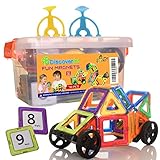 78 Pieces Building Magnetic Tiles, The Smart Choice for Your Kid - Fun, Educational, And Inspirational Toy For Ages 3 And Up - by DiscoverIn!