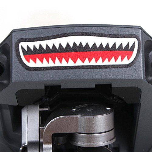 Digood Shark Decoration Waterproof Decal Skin Sticker for DJI Mavic Pro RC Drone (blue+Black) - Thumbnail 4