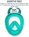 Boha Full Face Snorkel Mask AtlantiSea 180°, GoPro Compatible, Dry Top Snorkeling Tube for Diving Underwater, Panoramic View, Anti-Fog, Anti-Leak Design (Astro Teal, S/M)