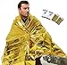 Baiker Emergency Thermal Blankets, Double Sided Portable Space Blanket (4 Packs)thumb 4