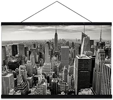 Modern Black and White New York City Canvas Painting Wall Art Large Size Cityscape Giclee Print for Home Office Hotel Decoration Paintings 47X31.5inch