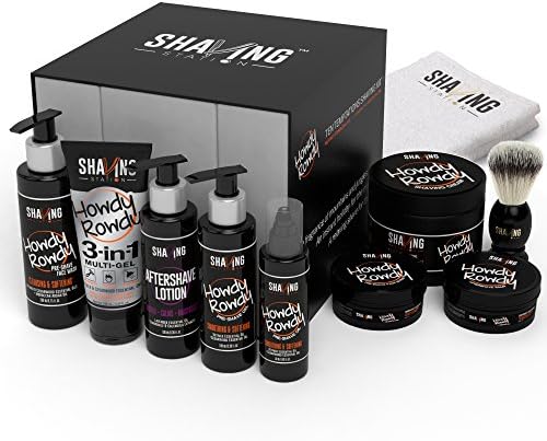 Shaving Station - Ten Temptations Kit - Paraben &amp; Sulphate Free - Vetiver &amp; Cedarwood - 10 items included